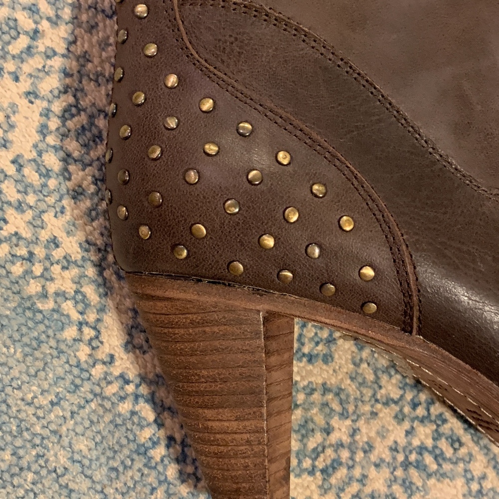 D-Segno by AC. Choc Brown Boots, solid - Picture 4 of 5